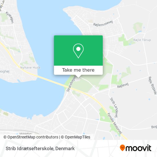 Strib Idrætsefterskole map