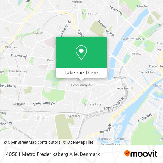 40581 Metro Frederiksberg Alle map