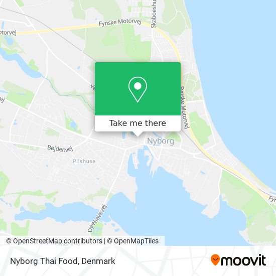 Nyborg Thai Food map