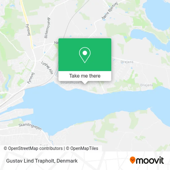 Gustav Lind Trapholt map