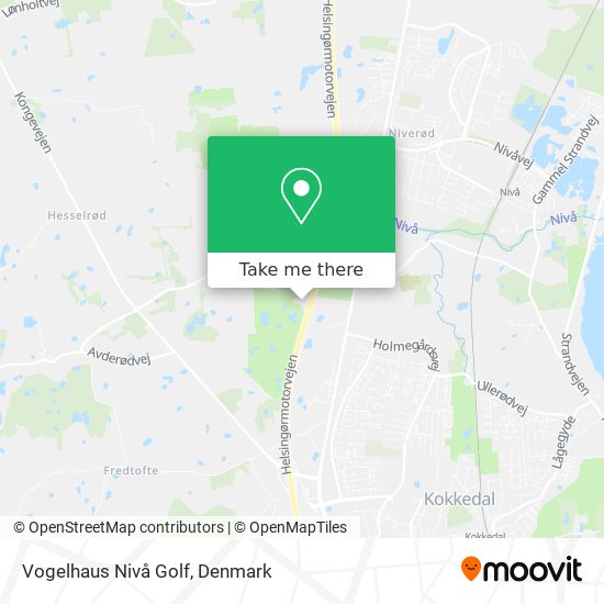 Vogelhaus Nivå Golf map