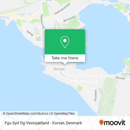 Fgu Syd Og Vestsjælland - Korsør map