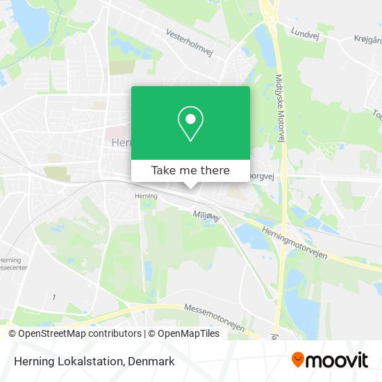 Herning Lokalstation map