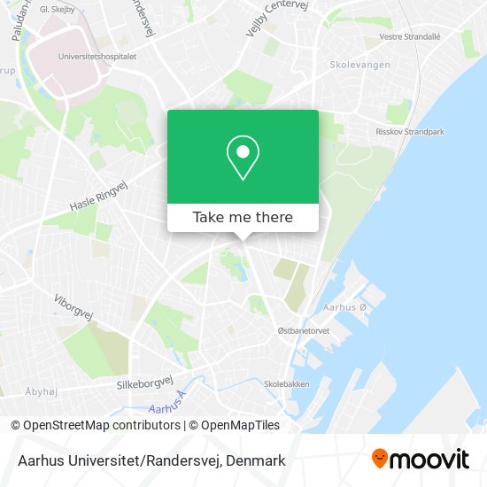 Aarhus Universitet/Randersvej map