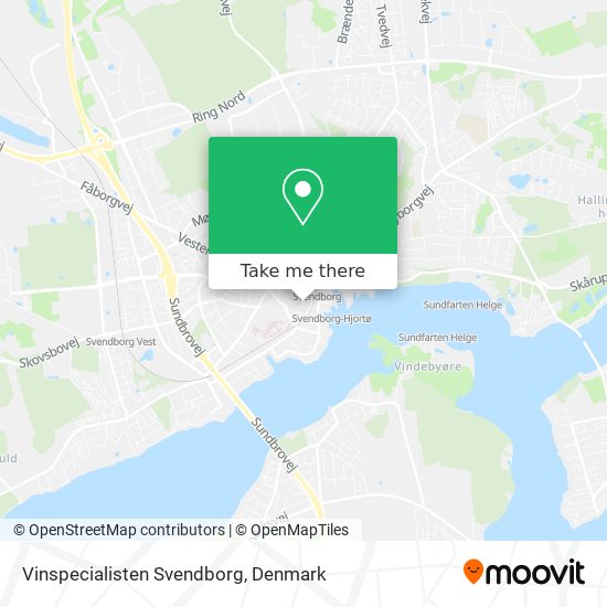 Vinspecialisten Svendborg map