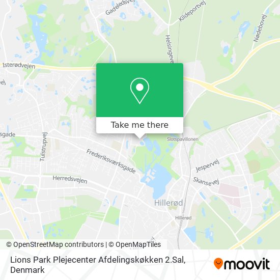 Lions Park Plejecenter Afdelingskøkken 2.Sal map