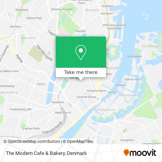The Modern Cafe & Bakery map