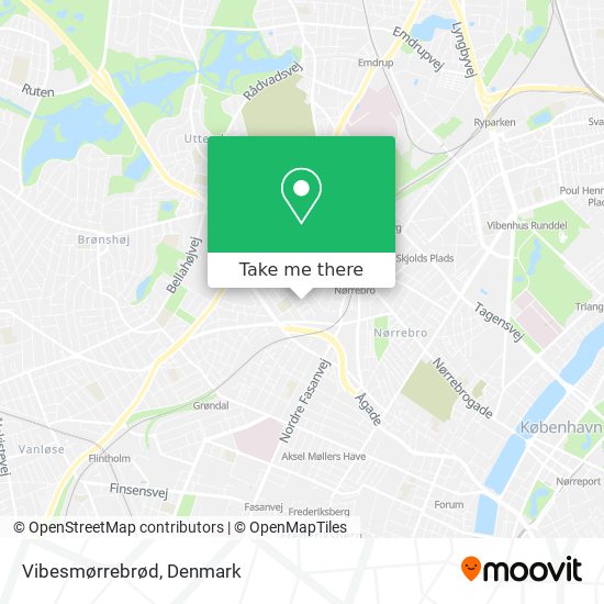 Vibesmørrebrød map