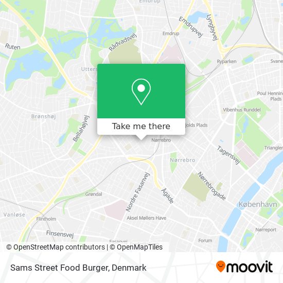 Sams Street Food Burger map