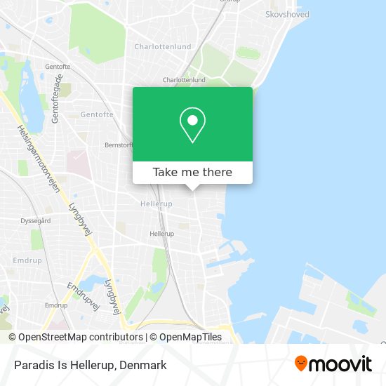 Paradis Is Hellerup map