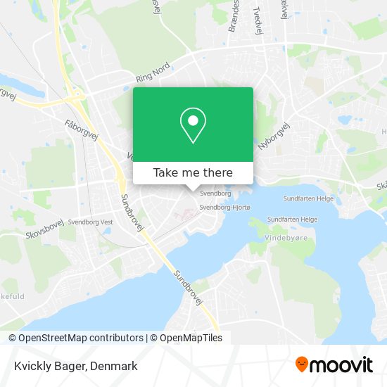 Kvickly Bager map