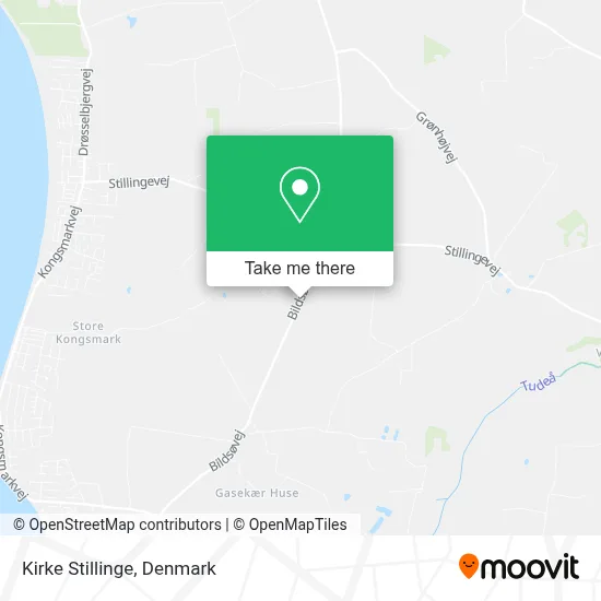 Kirke Stillinge map