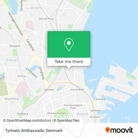 Tyrkiets Ambassade map