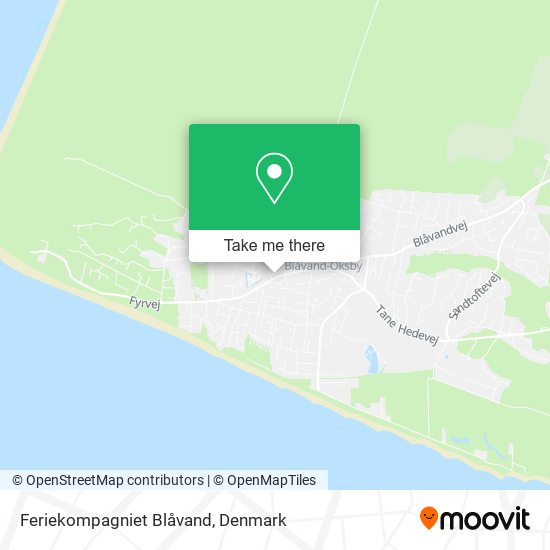 Feriekompagniet Blåvand map