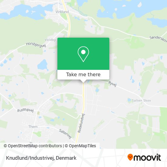 Knudlund/Industrivej map