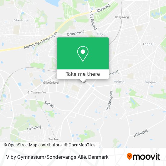 Viby Gymnasium / Søndervangs Allé map