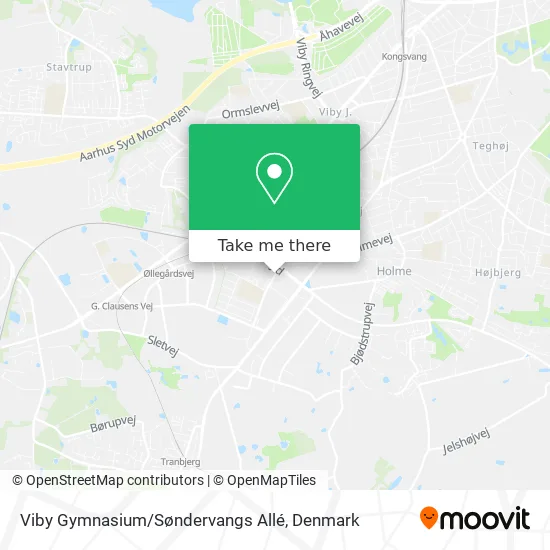 Viby Gymnasium / Søndervangs Allé map