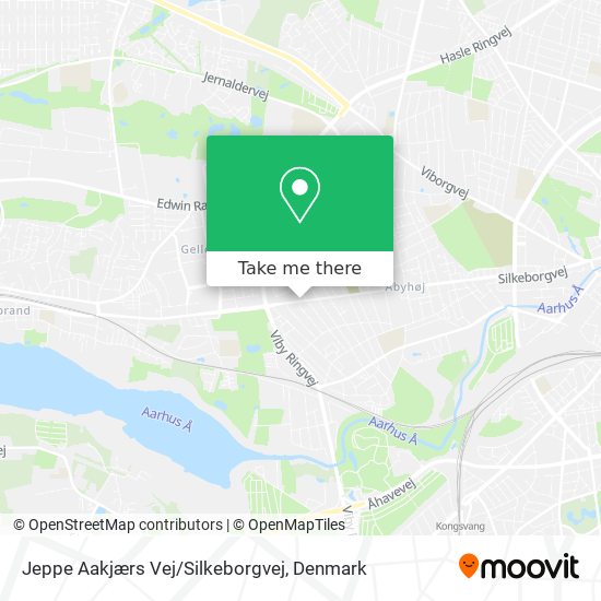 Jeppe Aakjærs Vej/Silkeborgvej map