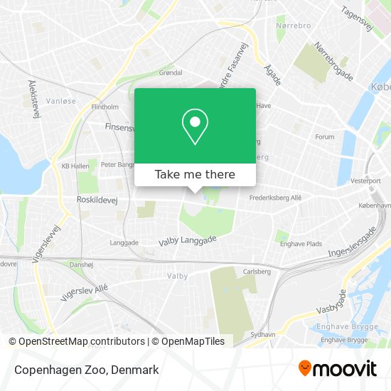 Copenhagen Zoo map