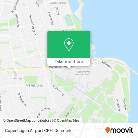 Copenhagen Airport CPH map