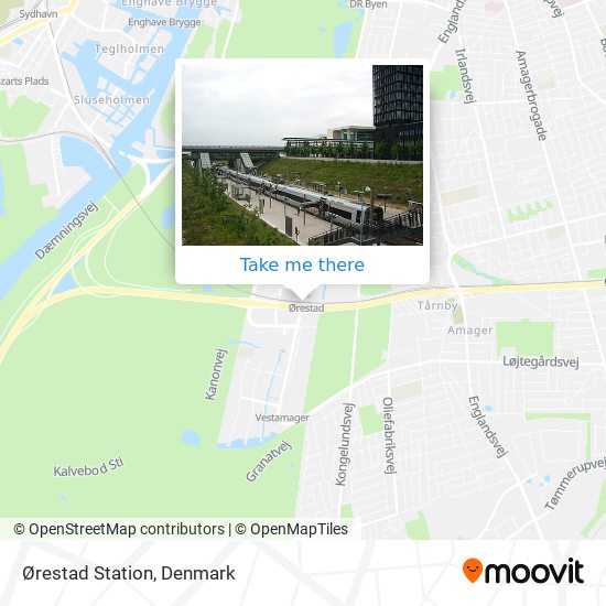 Ørestad Station map