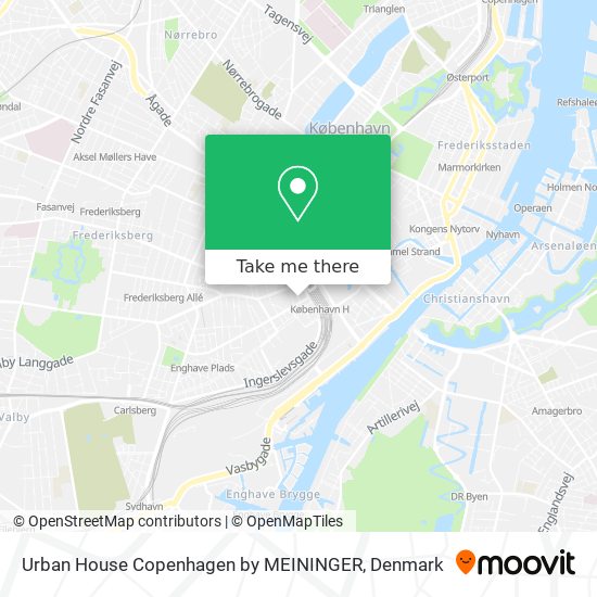 Urban House Copenhagen by MEININGER map
