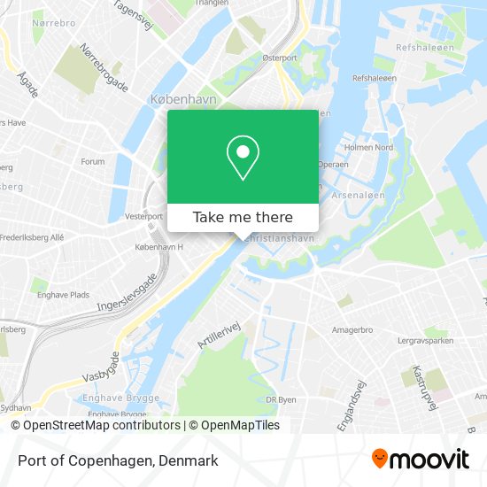 Port of Copenhagen map