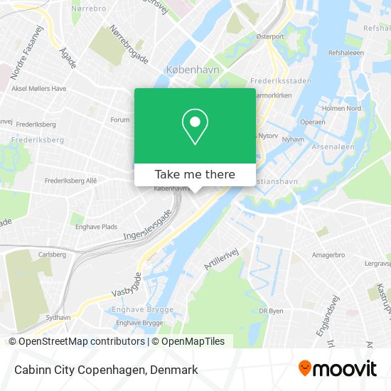 Cabinn City Copenhagen map