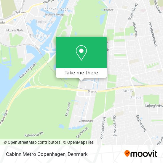 Cabinn Metro Copenhagen map