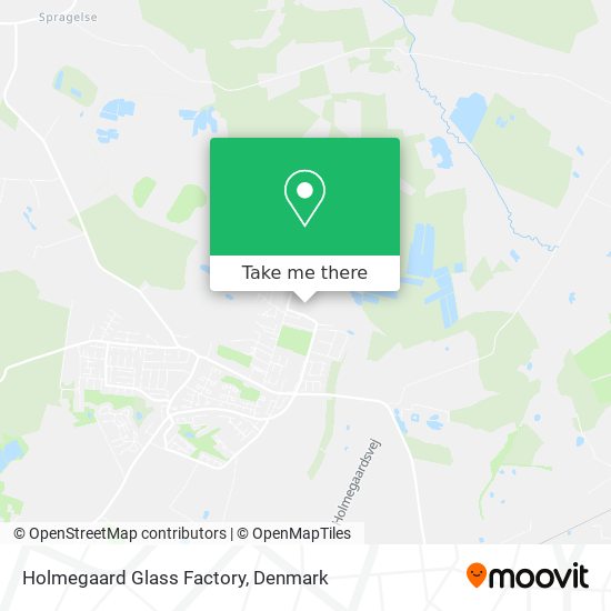 Holmegaard Glass Factory map