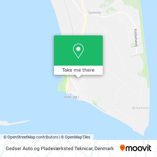 Gedser Auto og Pladeværksted Teknicar map