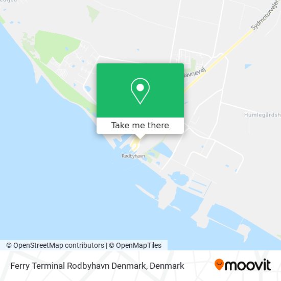 Ferry Terminal Rodbyhavn Denmark map