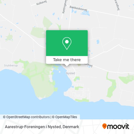 Aarestrup-Foreningen i Nysted map