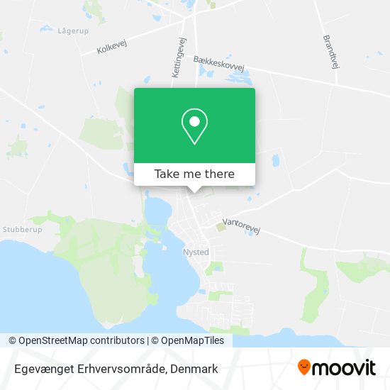 Egevænget Erhvervsområde map