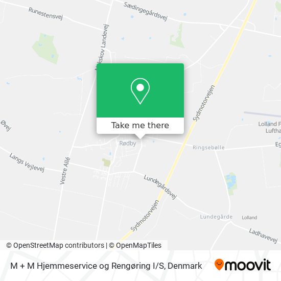 M + M Hjemmeservice og Rengøring I / S map