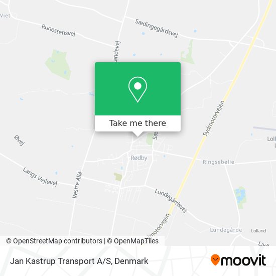 Jan Kastrup Transport A/S map