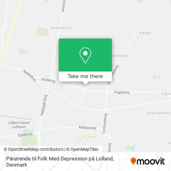 Pårørende til Folk Med Depression på Lolland map
