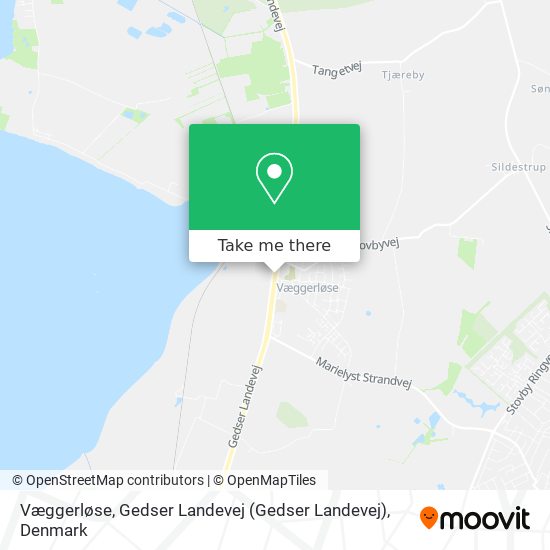 Væggerløse, Gedser Landevej map