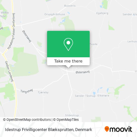 Idestrup Frivilligcenter Blæksprutten map