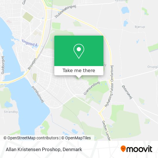 Allan Kristensen Proshop map