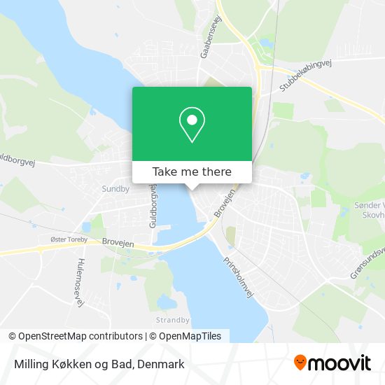 Milling Køkken og Bad map