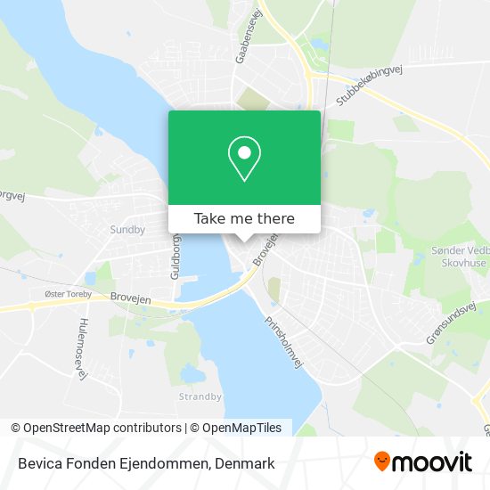 Bevica Fonden Ejendommen map