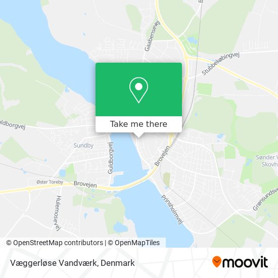 Væggerløse Vandværk map