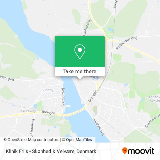 Klinik Friis - Skønhed & Velvære map