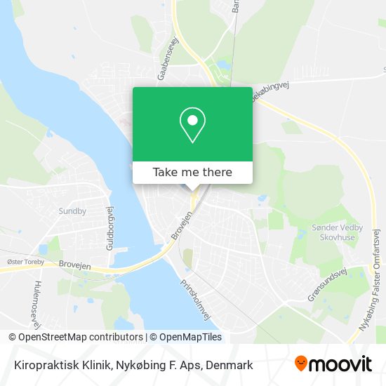 Kiropraktisk Klinik, Nykøbing F. Aps map