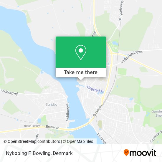 Nykøbing F. Bowling map