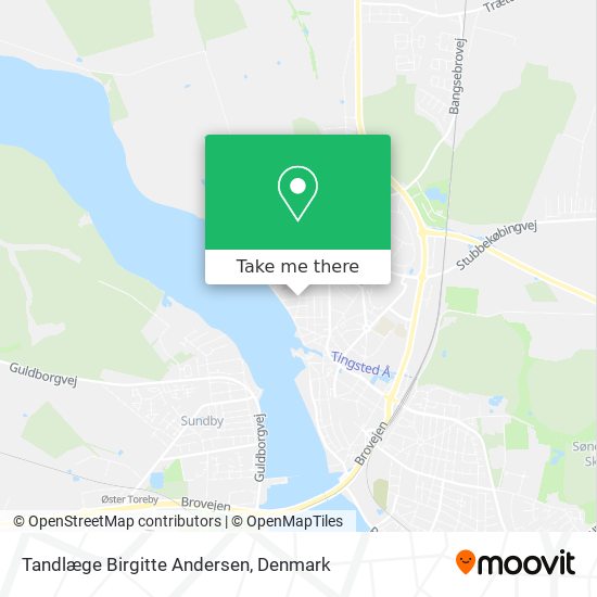 Tandlæge Birgitte Andersen map