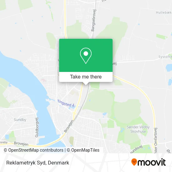 Reklametryk Syd map