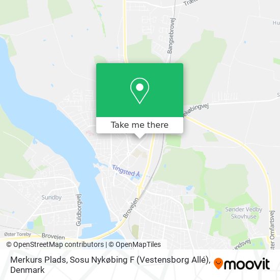 Merkurs Plads, Sosu Nykøbing F (Vestensborg Allé) map
