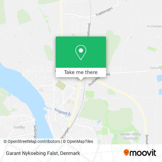 Garant Nykoebing Falst map